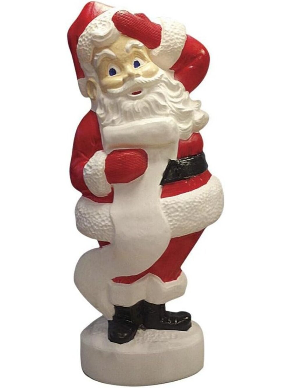Vintage Lighted Blow Mold Santa Claus Sculpture - 43" Holiday Home Decor